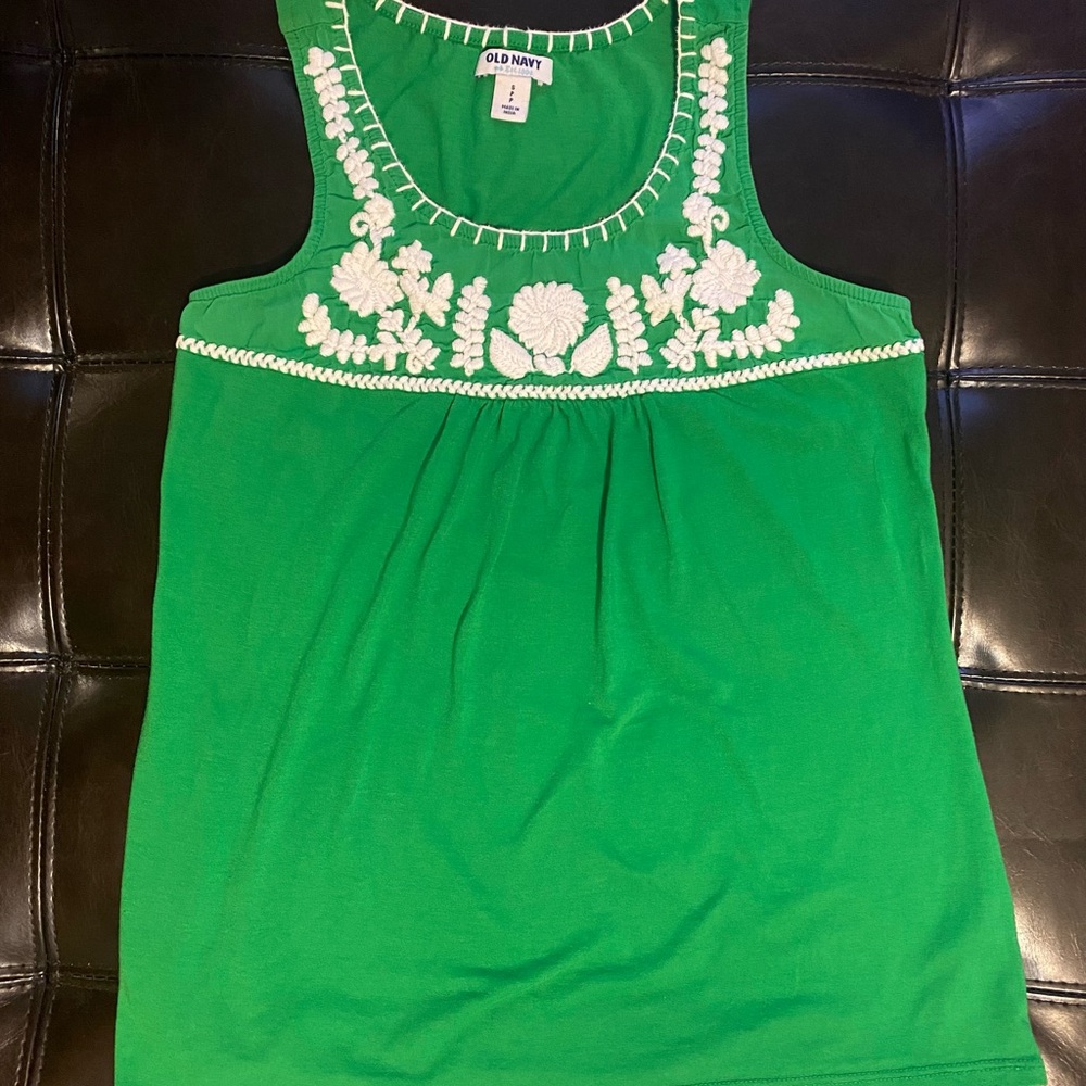 VINTAGE Old Navy Floral Peasant Tank Top